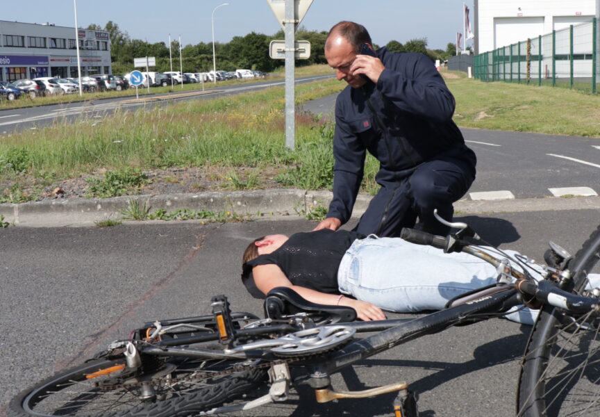 accident à vélo