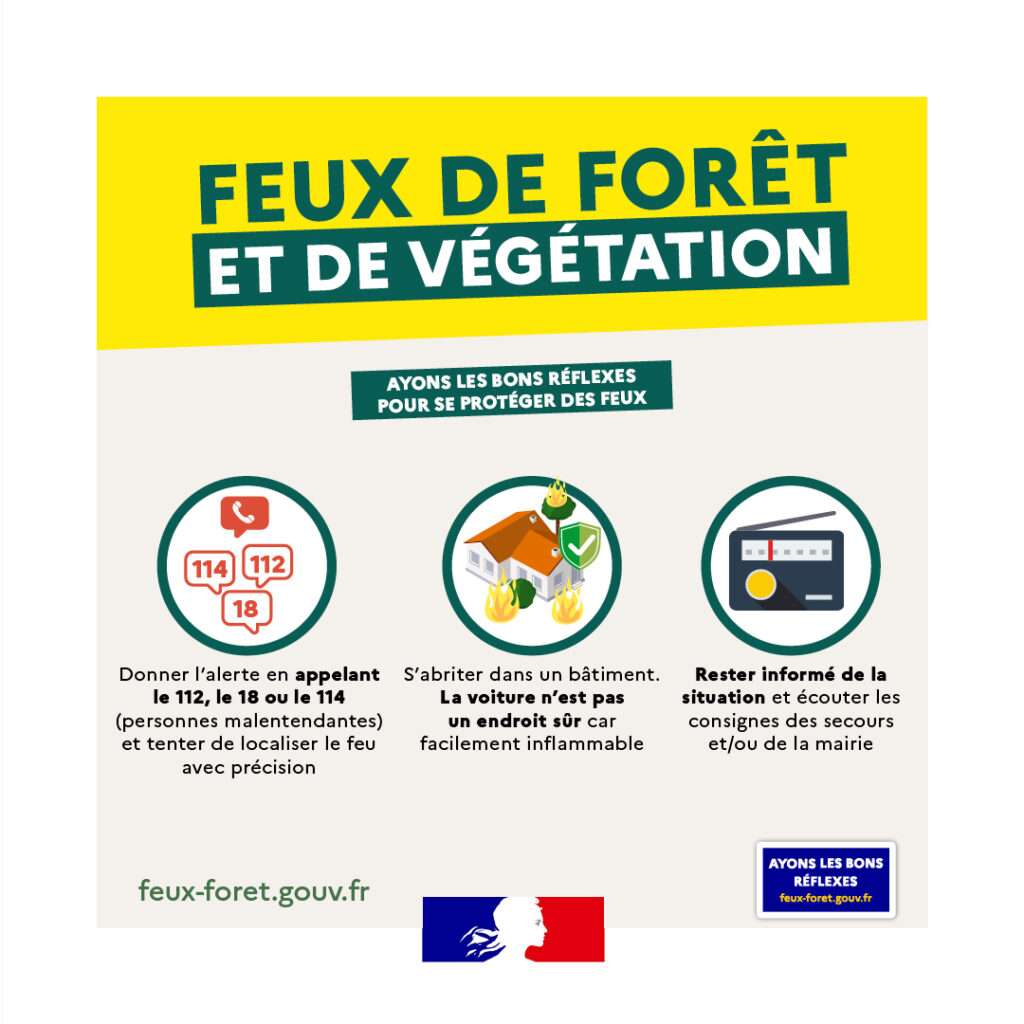 conseils feux de forêt et de végétation