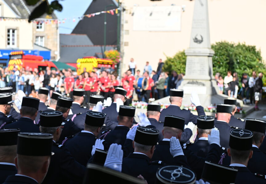 cérémonie congrès départemental des sapeurs-pompiers de la Manche