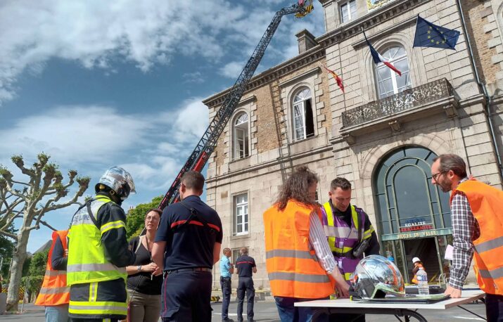Exercice du Plan de Sauvegarde des Biens Culturels à la bibliothèque patrimoniale d'Avranches