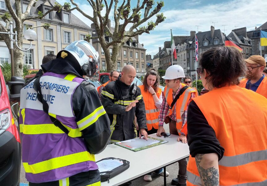Exercice du Plan de Sauvegarde des Biens Culturels à la bibliothèque patrimoniale d'Avranches