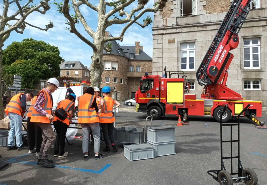Exercice du Plan de Sauvegarde des Biens Culturels à la bibliothèque patrimoniale d'Avranches