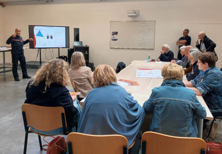 Rencontre élus (maires du département) - Journée résilience au centre départemental de formation - Atelier DECI