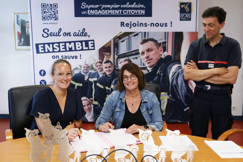 Signature de conventions entre le SDIS de la Manche et des employeurs publics et privés du département dans le cadre de la mise à disposition de salariés ou d’agents sapeurs-pompiers volontaires
