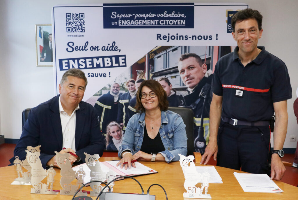 Signature de conventions entre le SDIS de la Manche et des employeurs publics et privés du département dans le cadre de la mise à disposition de salariés ou d’agents sapeurs-pompiers volontaires