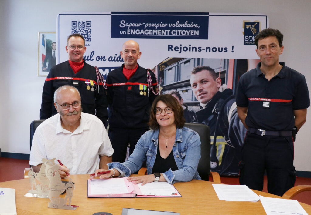 Signature de conventions entre le SDIS de la Manche et des employeurs publics et privés du département dans le cadre de la mise à disposition de salariés ou d’agents sapeurs-pompiers volontaires