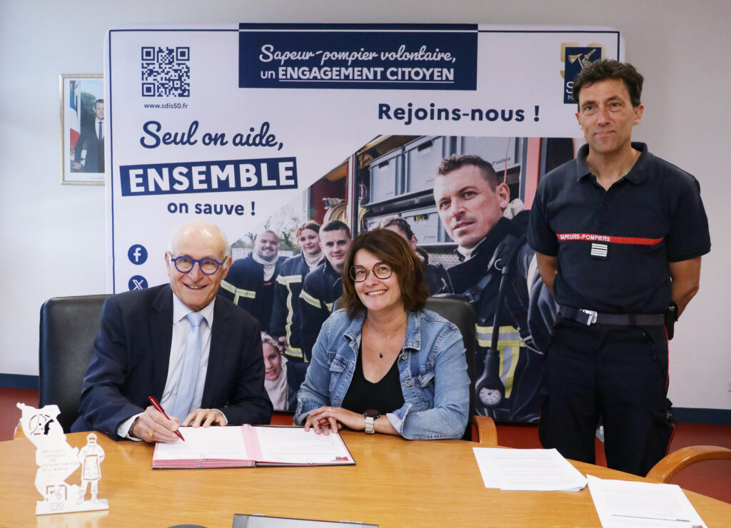 Signature de conventions entre le SDIS de la Manche et des employeurs publics et privés du département dans le cadre de la mise à disposition de salariés ou d’agents sapeurs-pompiers volontaires
