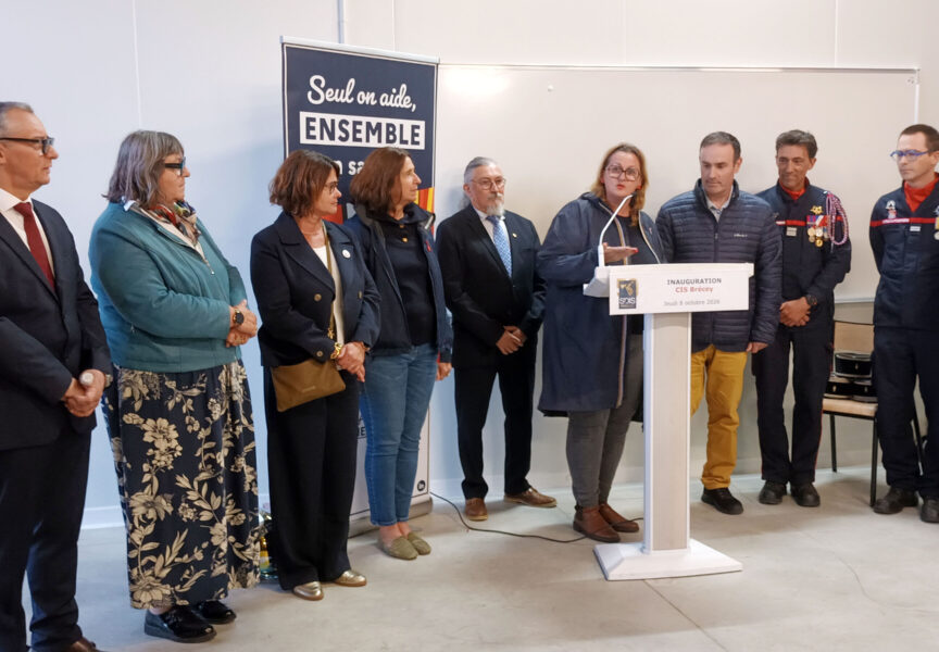 Inauguration du centre d'incendie et de secours de Brécey