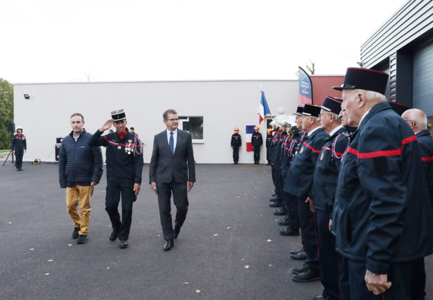 Inauguration du centre d'incendie et de secours de Brécey